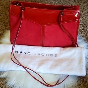 Authentic MARC JACOBS | Red Leather/Suede Crossbody Bag